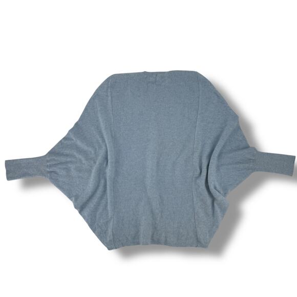J.McLaughlin Blue 100% Cashmere Batwing Sleeve Sweater Women’s Size XL - Picture 4 of 6